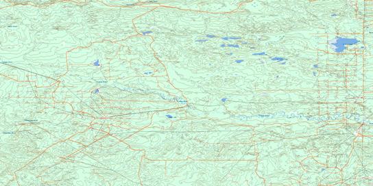 Swartz Lake Topo Map 083J12 at 1:50,000 scale - National Topographic System of Canada (NTS) - Toporama map