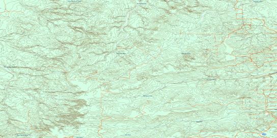 Wallace Mountain Topo Map 083J13 at 1:50,000 scale - National Topographic System of Canada (NTS) - Toporama map