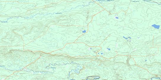 Berland River Topographic map 083K03 at 1:50,000 Scale