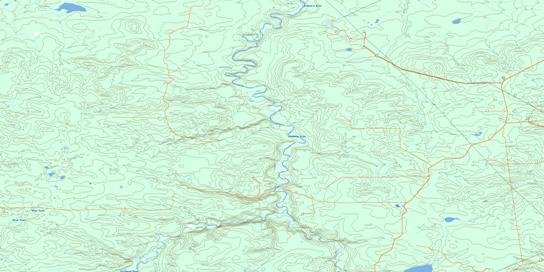 Ante Creek Topographic map 083K12 at 1:50,000 Scale