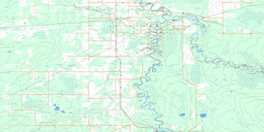 Asplund Creek Topographic map 083K14 at 1:50,000 Scale