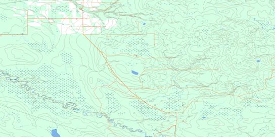 Sweathouse Creek Topographic map 083K15 at 1:50,000 Scale