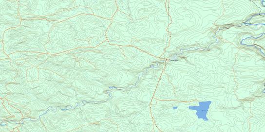 Cutbank River Topo Map 083L10 at 1:50,000 scale - National Topographic System of Canada (NTS) - Toporama map