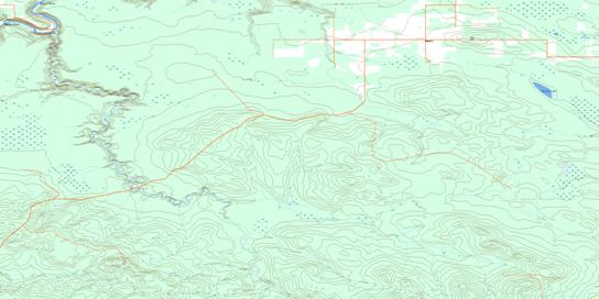 Wapiti Topo Map 083L14 at 1:50,000 scale - National Topographic System of Canada (NTS) - Toporama map