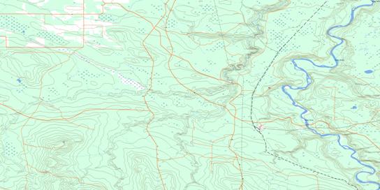 Big Mountain Creek Topo Map 083L15 at 1:50,000 scale - National Topographic System of Canada (NTS) - Toporama map