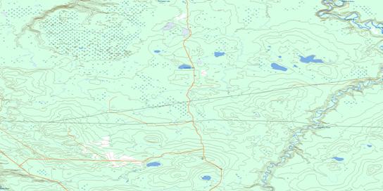 Lignite Creek Topo Map 083L16 at 1:50,000 scale - National Topographic System of Canada (NTS) - Toporama map
