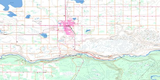 Grande Prairie Topo Map 083M02 at 1:50,000 scale - National Topographic System of Canada (NTS) - Toporama map