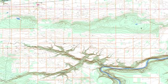 Peoria Topo Map 083M09 at 1:50,000 scale - National Topographic System of Canada (NTS) - Toporama map
