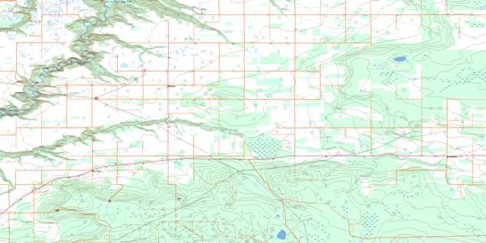Bonanza Topo Map 083M13 at 1:50,000 scale - National Topographic System of Canada (NTS) - Toporama map