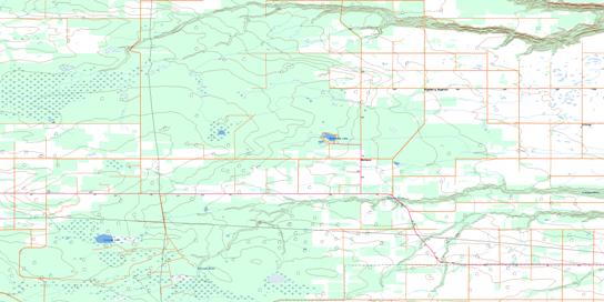 Blueberry Mountain Topo Map 083M14 at 1:50,000 scale - National Topographic System of Canada (NTS) - Toporama map