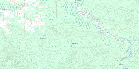 Bellrose Lake Topo Map 083N01 at 1:50,000 scale - National Topographic System of Canada (NTS) - Toporama map