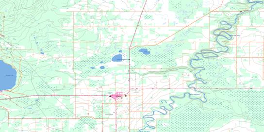 Valleyview Topo Map 083N03 at 1:50,000 scale - National Topographic System of Canada (NTS) - Toporama map