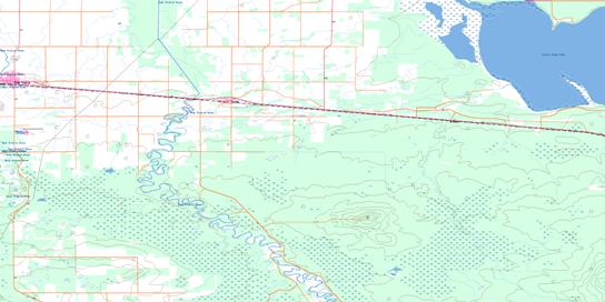 High Prairie Topo Map 083N08 at 1:50,000 scale - National Topographic System of Canada (NTS) - Toporama map
