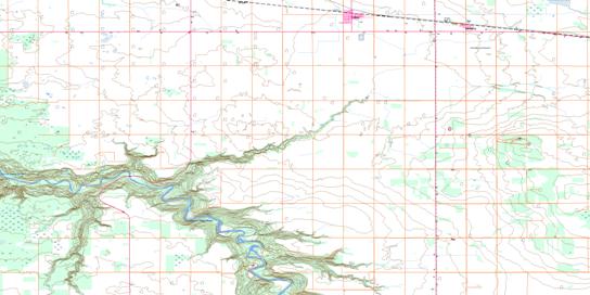 Donnelly Topo Map 083N11 at 1:50,000 scale - National Topographic System of Canada (NTS) - Toporama map