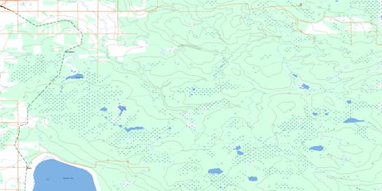 Frank Lake Topo Map 083N15 at 1:50,000 scale - National Topographic System of Canada (NTS) - Toporama map