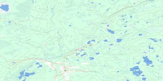 Pentland Lake Topographic map 083N16 at 1:50,000 Scale