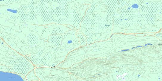 Marten Lakes Topo Map 083O10 at 1:50,000 scale - National Topographic System of Canada (NTS) - Toporama map