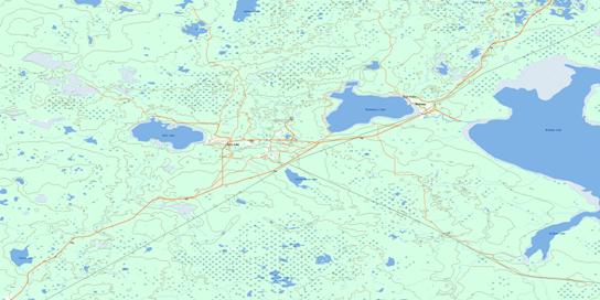 Atikameg Topo Map 083O13 at 1:50,000 scale - National Topographic System of Canada (NTS) - Toporama map