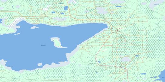 Utikuma Lake Topo Map 083O14 at 1:50,000 scale - National Topographic System of Canada (NTS) - Toporama map