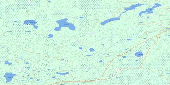 Mistehae Lake Topo Map 083O16 at 1:50,000 scale - National Topographic System of Canada (NTS) - Toporama map