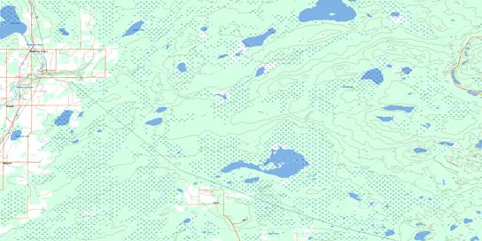 Wandering River Topo Map 083P01 at 1:50,000 scale - National Topographic System of Canada (NTS) - Toporama map