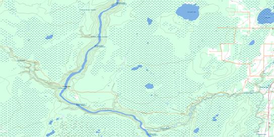 Calling River Topo Map 083P02 at 1:50,000 scale - National Topographic System of Canada (NTS) - Toporama map