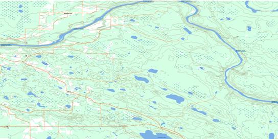 Ranch Topo Map 083P04 at 1:50,000 scale - National Topographic System of Canada (NTS) - Toporama map