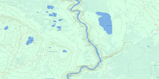 Amadou Lake Topo Map 083P07 at 1:50,000 scale - National Topographic System of Canada (NTS) - Toporama map