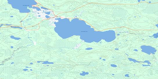 South Wabasca Lake Topo Map 083P13 at 1:50,000 scale - National Topographic System of Canada (NTS) - Toporama map