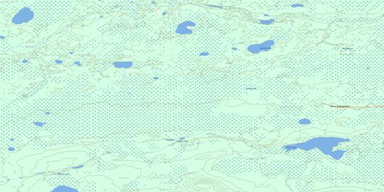 Blanchet Lake Topographic map 084A11 at 1:50,000 Scale