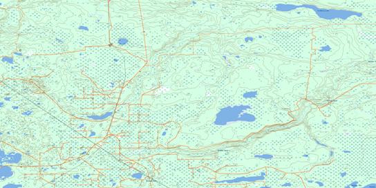 Cranberry Lake Topo Map 084B03 at 1:50,000 scale - National Topographic System of Canada (NTS) - Toporama map