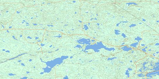 Mink River Topographic map 084B04 at 1:50,000 Scale