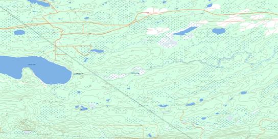 Lubicon Lake Topographic map 084B05 at 1:50,000 Scale