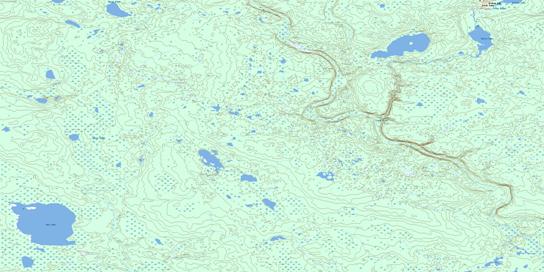Bat Lake Topographic map 084B07 at 1:50,000 Scale