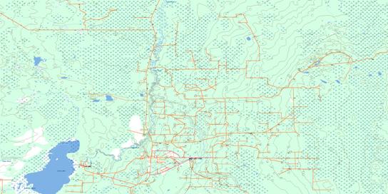 Red Earth Creek Topo Map 084B11 at 1:50,000 scale - National Topographic System of Canada (NTS) - Toporama map