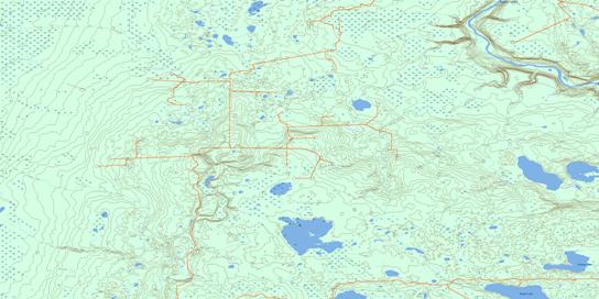 Kidney Lake Topographic map 084B15 at 1:50,000 Scale