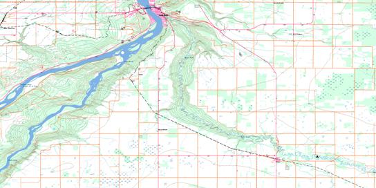 Peace River Topographic map 084C03 at 1:50,000 Scale