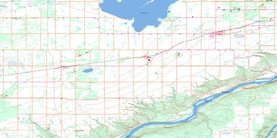 Grimshaw Topo Map 084C04 at 1:50,000 scale - National Topographic System of Canada (NTS) - Toporama map