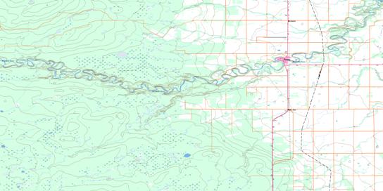 Manning Topo Map 084C13 at 1:50,000 scale - National Topographic System of Canada (NTS) - Toporama map