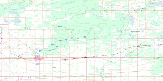 Fairview Topo Map 084D01 at 1:50,000 scale - National Topographic System of Canada (NTS) - Toporama map