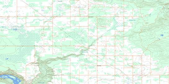 Eureka River Topo Map 084D07 at 1:50,000 scale - National Topographic System of Canada (NTS) - Toporama map
