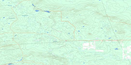 Sulphur Lake Topographic map 084D09 at 1:50,000 Scale
