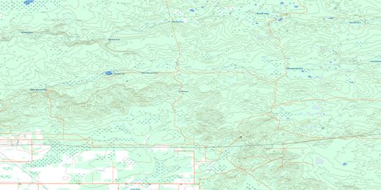 South Whitemud Lake Topo Map 084D10 at 1:50,000 scale - National Topographic System of Canada (NTS) - Toporama map