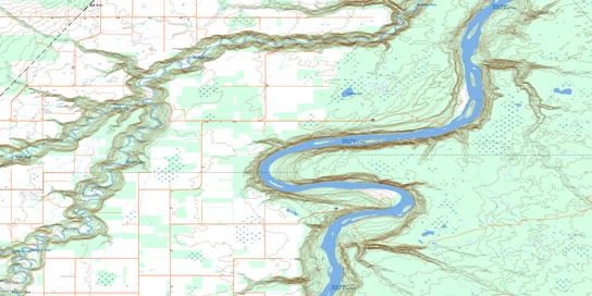 Crummy Lake Topo Map 084F03 at 1:50,000 scale - National Topographic System of Canada (NTS) - Toporama map