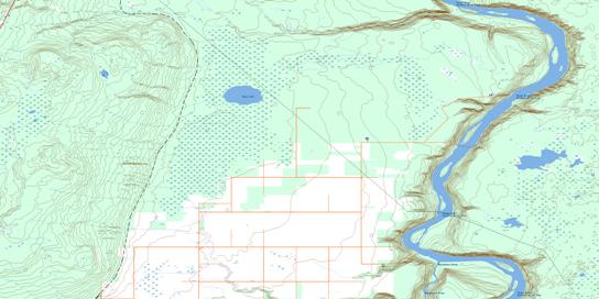 Nina Lake Topo Map 084F06 at 1:50,000 scale - National Topographic System of Canada (NTS) - Toporama map