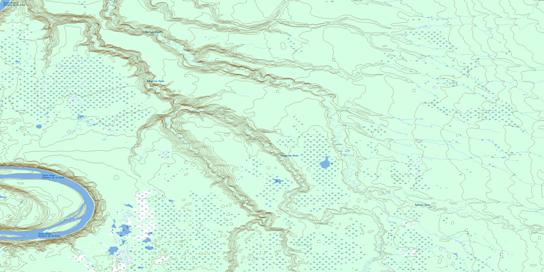 Wolverine River Topo Map 084F10 at 1:50,000 scale - National Topographic System of Canada (NTS) - Toporama map
