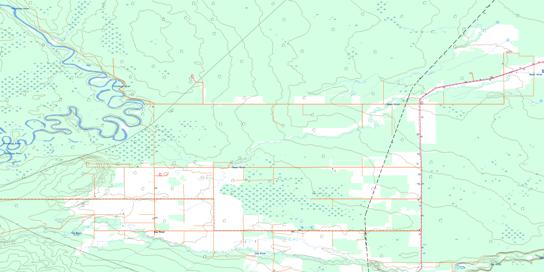 Keg River Topo Map 084F13 at 1:50,000 scale - National Topographic System of Canada (NTS) - Toporama map