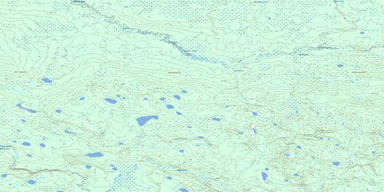 Bergeron Creek Topographic map 084H11 at 1:50,000 Scale