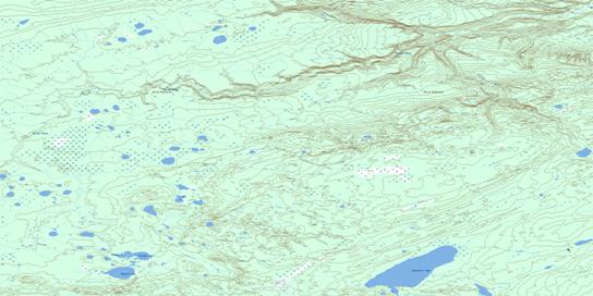 Bayard Lake Topographic map 084H16 at 1:50,000 Scale