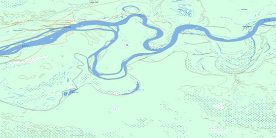Buchanan Lake Topo Map 084I12 at 1:50,000 scale - National Topographic System of Canada (NTS) - Toporama map